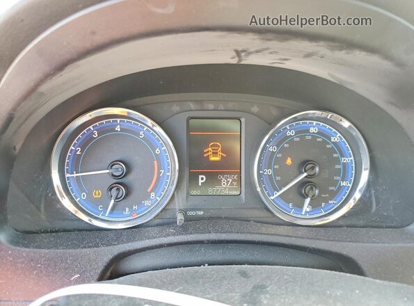 5YFBURHE5KP907207 2019 TOYOTA COROLLA Gray Instrument cluster view