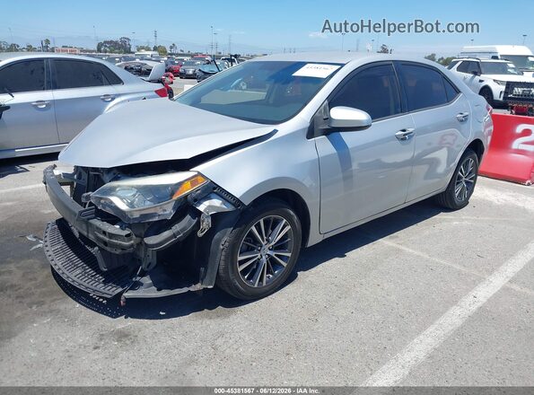 5YFBURHE7GP456577 2016 TOYOTA COROLLA Silver Передня ліва чверть