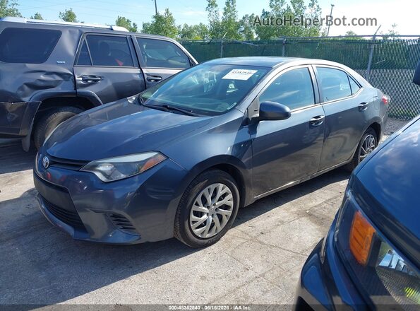 5YFBURHE8GP394204 2016 TOYOTA COROLLA Серый Передняя левая четверть