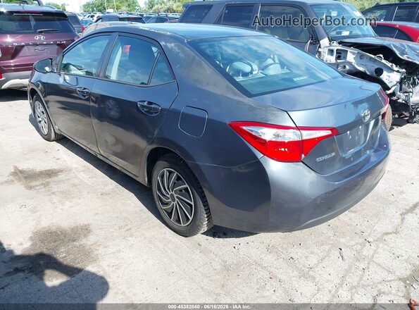 5YFBURHE8GP394204 2016 TOYOTA COROLLA Серый Задняя левая четверть