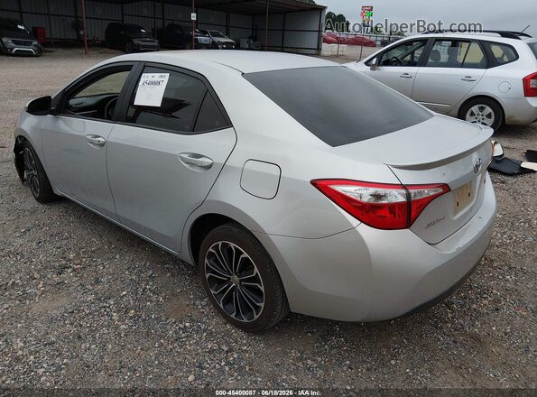 5YFBURHE8GP403063 2016 TOYOTA COROLLA Silver Задня ліва чверть