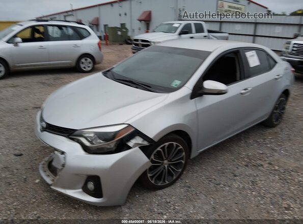 5YFBURHE8GP403063 2016 TOYOTA COROLLA Silver Передня ліва чверть
