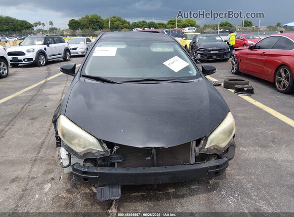 5YFBURHE8GP549110 2016 TOYOTA COROLLA Black Вид задньої частини салону
