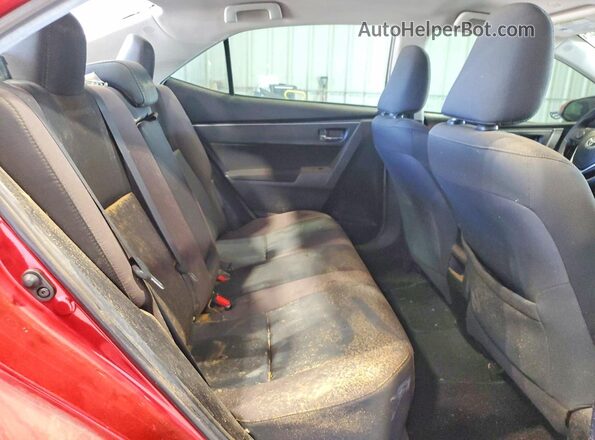5YFBURHE8KP925541 2019 TOYOTA COROLLA Red Rear seats view