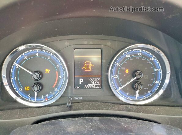 5YFBURHE8KP933123 2019 TOYOTA COROLLA Silver Instrument cluster view