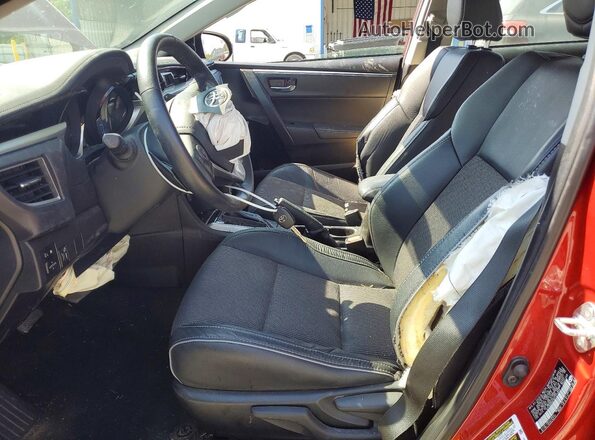 5YFBURHE9GP374852 2016 TOYOTA COROLLA Red Вид салону спереду