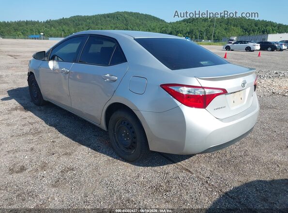 5YFBURHE9GP503317 2016 TOYOTA COROLLA Silver Задня ліва чверть