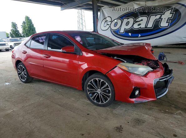 5YFBURHEXGP396696 2016 TOYOTA COROLLA Red 