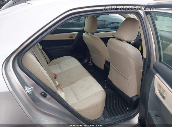 5YFBURHEXGP416476 2016 TOYOTA COROLLA Beige Вид наклейки з VIN-кодом