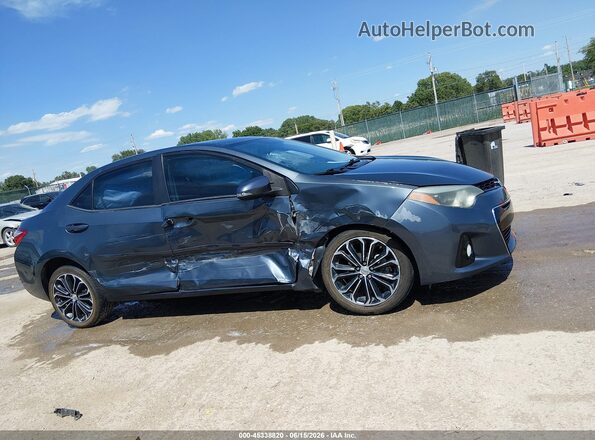 5YFBURHEXGP432645 2016 TOYOTA COROLLA Blue Вид задньої частини салону