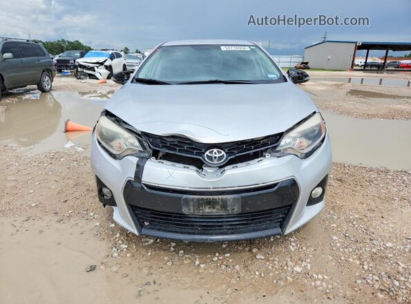 5YFBURHEXGP438395 2016 TOYOTA COROLLA Silver Front view