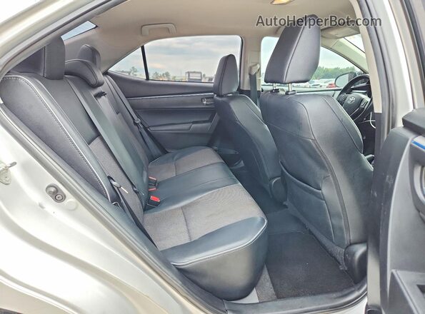 5YFBURHEXGP438395 2016 TOYOTA COROLLA Silver Rear seats view