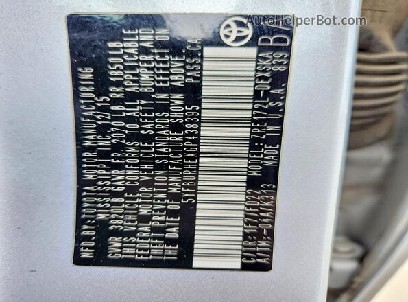 5YFBURHEXGP438395 2016 TOYOTA COROLLA Silver Engine compartment view