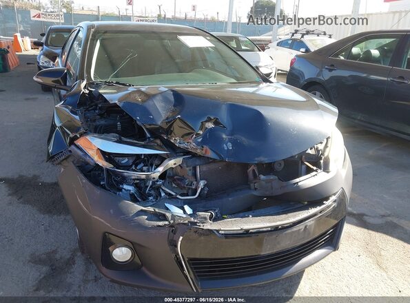 5YFBURHEXGP443645 2016 TOYOTA COROLLA Black Front view