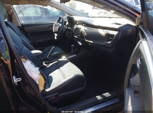 5YFBURHEXGP443645 2016 TOYOTA COROLLA Black Front interior view