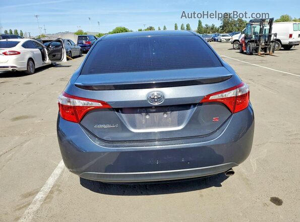 5YFBURHEXGP535337 2016 TOYOTA COROLLA Blue Հետևի տեսք