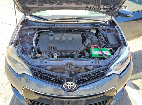 5YFBURHEXGP535337 2016 TOYOTA COROLLA Blue Սալոնի հետևի տեսք