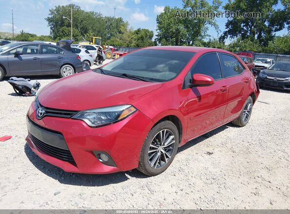 5YFBURHEXGP548878 2016 TOYOTA COROLLA Красный Передняя левая четверть