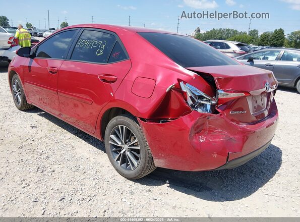 5YFBURHEXGP548878 2016 TOYOTA COROLLA Красный Задняя левая четверть