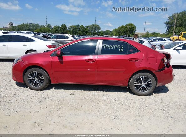 5YFBURHEXGP548878 2016 TOYOTA COROLLA Красный Панорамный вид салона 360°