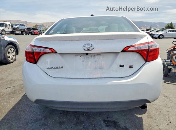 5YFBURHEXGP559010 2016 TOYOTA COROLLA White Հետևի տեսք