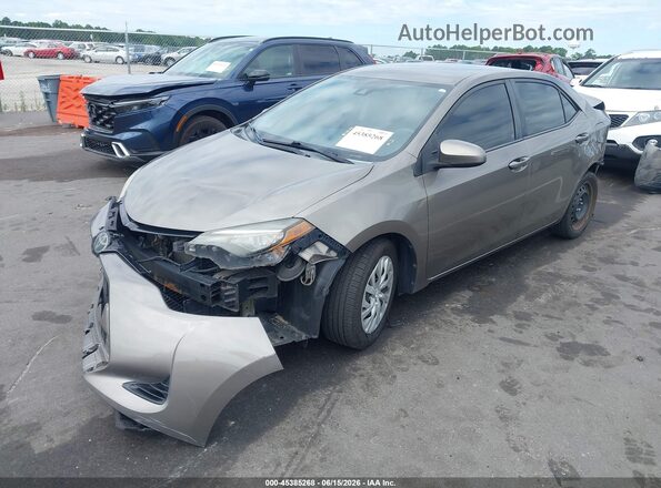 5YFBURHEXHP569845 2017 TOYOTA COROLLA Серый Передняя левая четверть