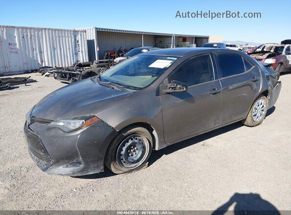 5YFBURHEXHP732820 2017 TOYOTA COROLLA Gray Առջևի ձախ երեք քառորդ տեսարան