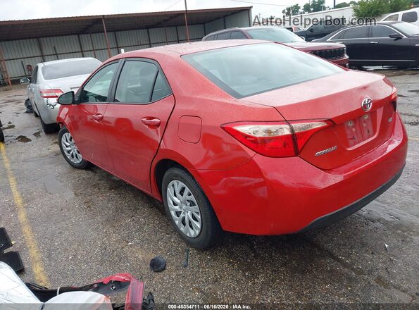 5YFBURHEXKP918803 2019 TOYOTA COROLLA Red Задня ліва чверть