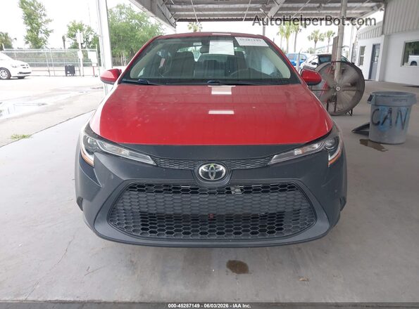 5YFEPMAE0MP215019 2021 TOYOTA COROLLA Red Սարքավորումների վահանակի տեսք