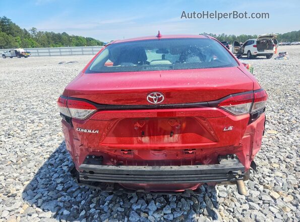 5YFEPMAE0MP252345 2021 TOYOTA COROLLA Red უკანა ხედი