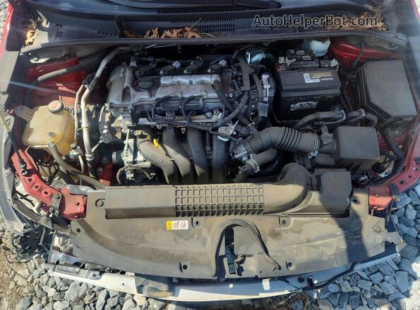 5YFEPMAE0MP252345 2021 TOYOTA COROLLA Red უკანა სალონის ხედი