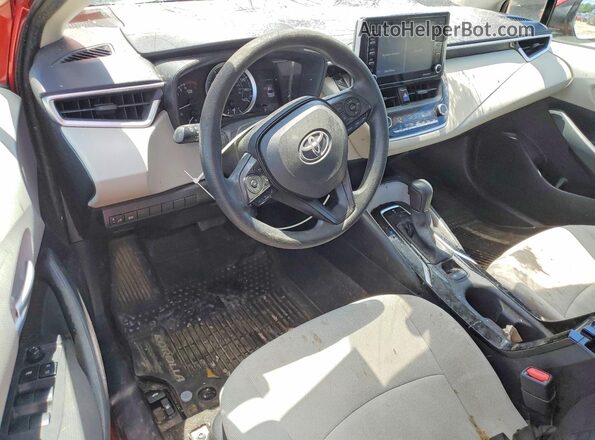 5YFEPMAE1MP164243 2021 TOYOTA COROLLA Red Dashboard view