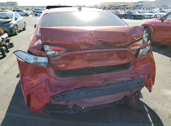 5YFEPMAE1MP165974 2021 TOYOTA COROLLA Red უკანა ხედი