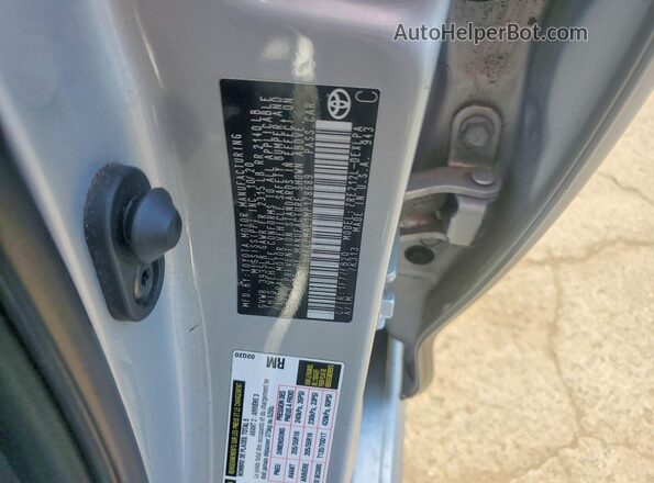 5YFEPMAE1MP178689 2021 TOYOTA COROLLA Gray 