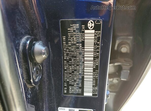 5YFEPMAE1MP238681 2021 TOYOTA COROLLA Blue 
