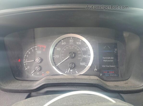 5YFEPMAE1MP242178 2021 TOYOTA COROLLA Charcoal Widok zestawu wskaźników