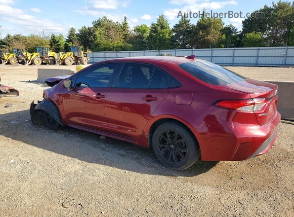 5YFEPMAE1NP279183 2022 TOYOTA COROLLA Red Trasero izquierdo