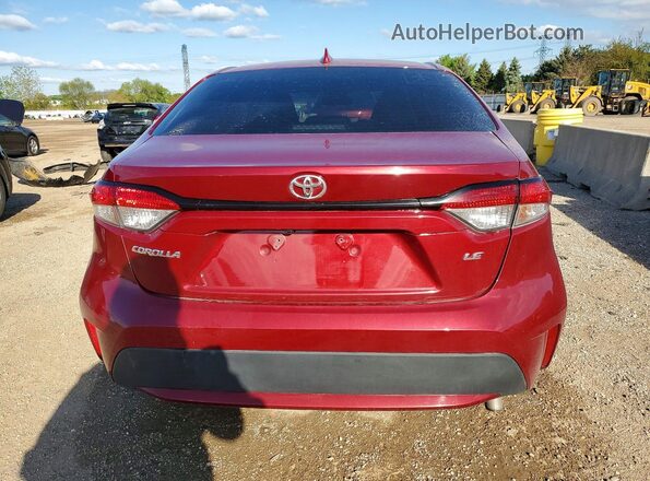 5YFEPMAE1NP279183 2022 TOYOTA COROLLA Red Vista trasera