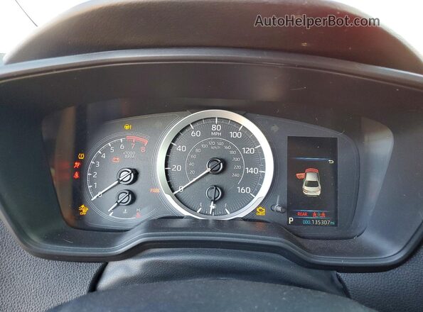 5YFEPMAE1NP279183 2022 TOYOTA COROLLA Red Vista del cuadro de instrumentos