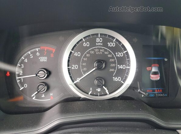 5YFEPMAE1NP295464 2022 TOYOTA COROLLA Серебряный Вид щитка приборов