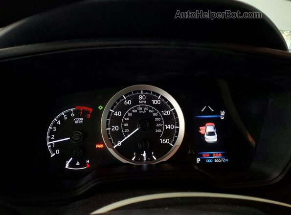 5YFEPMAE2MP233585 2021 TOYOTA COROLLA Серебряный Вид щитка приборов