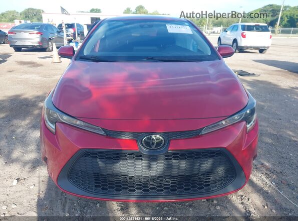 5YFEPMAE2MP257837 2021 TOYOTA COROLLA Red Widok zestawu wskaźników