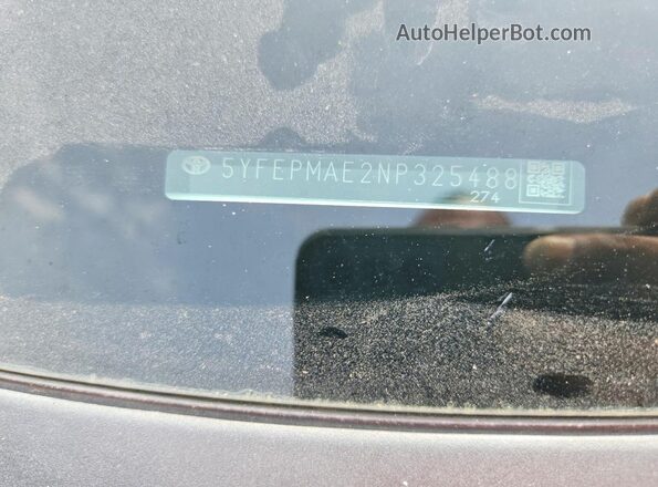 5YFEPMAE2NP325488 2022 TOYOTA COROLLA White Вид підкапотного простору