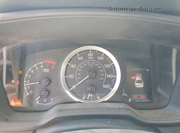 5YFEPMAE3MP180346 2021 TOYOTA COROLLA Silver Սարքավորումների վահանակի տեսք