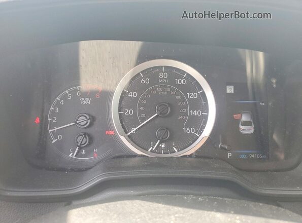 5YFEPMAE3MP253795 2021 TOYOTA COROLLA Blue ხელსაწყოთა პანელის ხედი