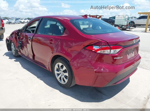 5YFEPMAE3NP363344 2022 TOYOTA COROLLA Red Rear left