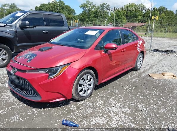 5YFEPMAE4MP187113 2021 TOYOTA COROLLA Red Vista tres cuartos delantera izquierda