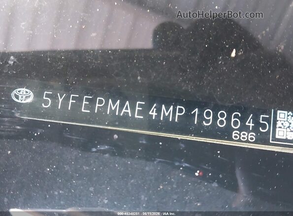 5YFEPMAE4MP198645 2021 TOYOTA COROLLA Silver Շարժիչի բաժամունքի տեսք