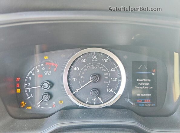 5YFEPMAE4MP248959 2021 TOYOTA COROLLA Silver Вид щитка приладів