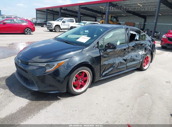 5YFEPMAE4MP256947 2021 TOYOTA COROLLA Black წინა მარცხენა ხედი სამი მეოთხედიდან